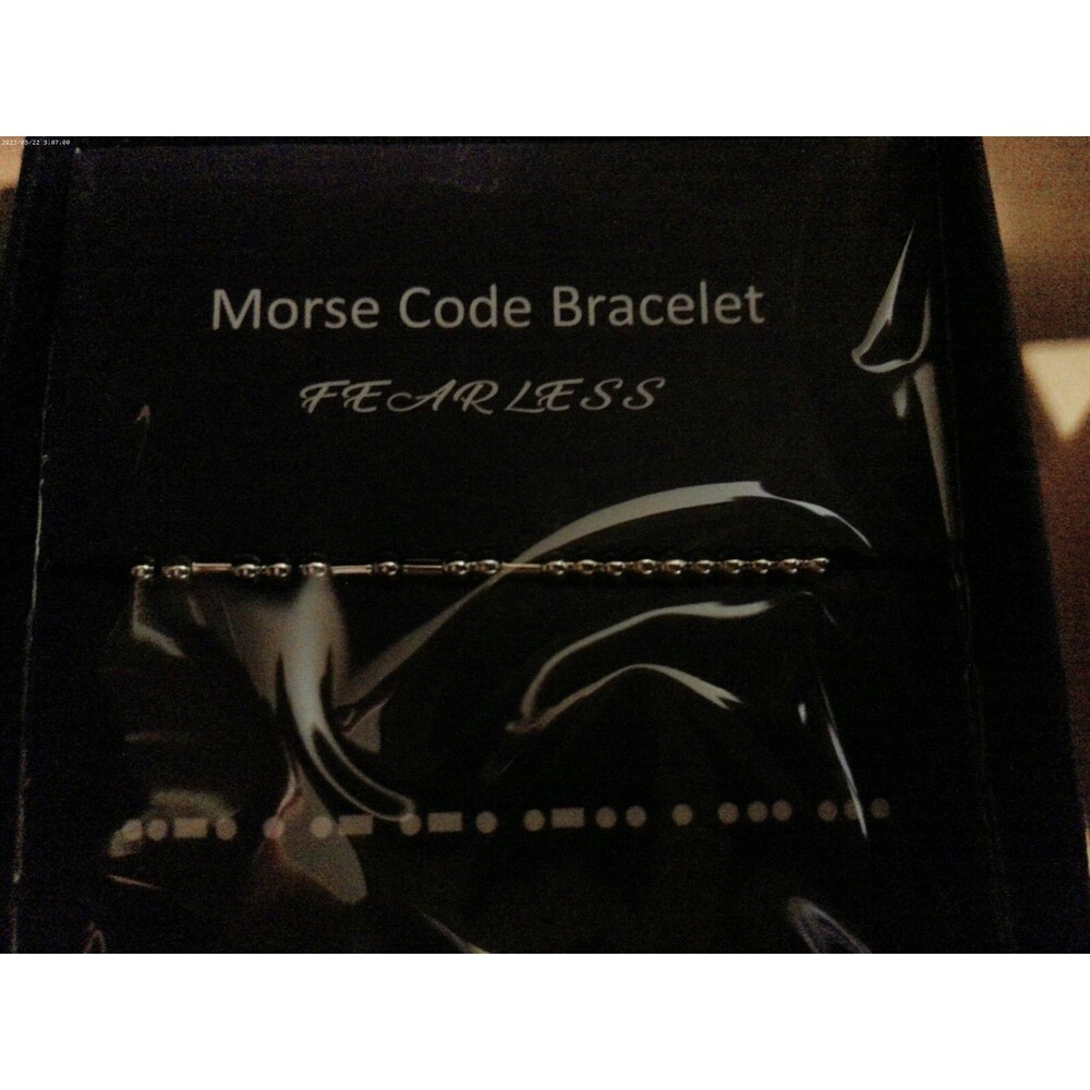 Morse Code Bracelet, Adjustable, Motivational! Great Gift